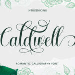 Caldwell Font Poster 1