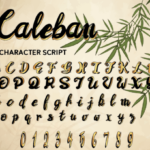 Caleban Font Poster 3