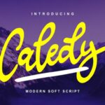 Caledy Font Poster 1