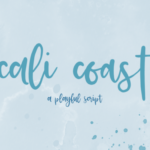 Cali Coast Font Poster 1