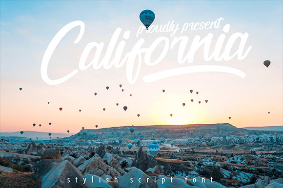 California Font Poster 1