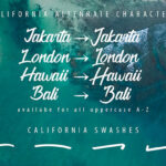 California Font Poster 7