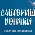 California Dolphin Font Poster 1