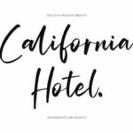 California Hotel Font Poster 1