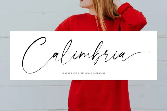 Calimbria Font Calimbria Font Poster 1