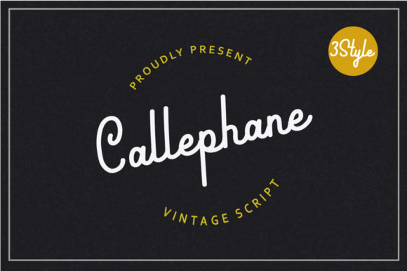 Callephane Font Poster 1