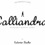 Calliandra Font Poster 1