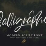 Calligrapher Font Poster 1