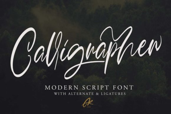 Calligrapher Font Poster 1