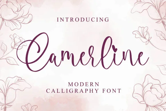 Camerline Font Camerline Font Poster 1