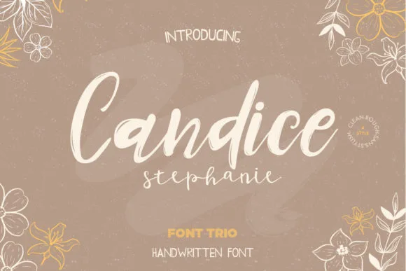 Candice Trio Font Candice Trio Font Poster 1