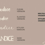 Candice Trio Font Poster 4