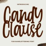 Candy Clause Font Poster 1