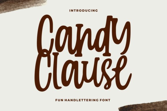 Candy Clause Font Poster 1