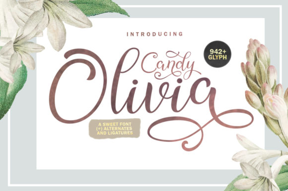 Candy Olivia Font Poster 1