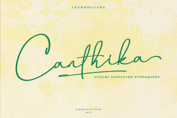 Canthika Font Poster 1