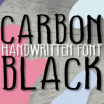 Carbon Black Font Poster 1