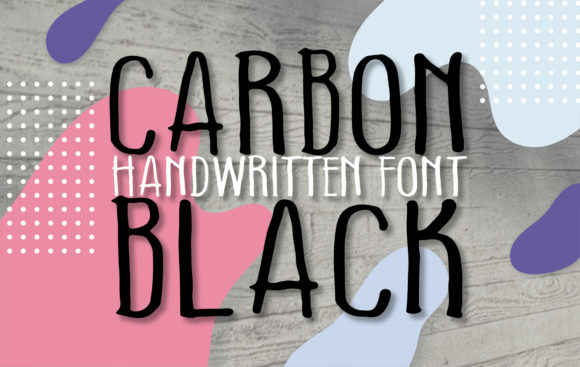 Carbon Black Font Poster 1