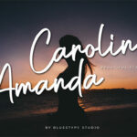 Caroline Amanda Font Poster 1