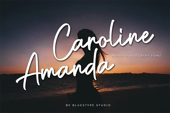 Caroline Amanda Font Caroline Amanda Font Poster 1