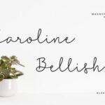 Caroline Bellish Font Poster 1