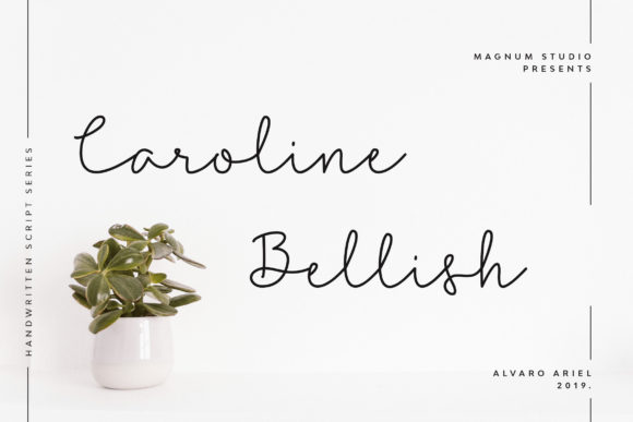 Caroline Bellish Font Poster 1