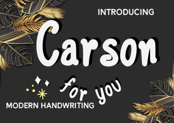 Carson Font Poster 1