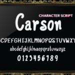Carson Font Poster 3