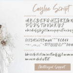 Caylee Script Font Poster 9