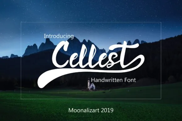 Cellest Font Cellest Font Poster 1