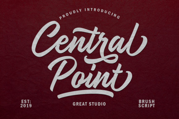 Central Point Font Poster 1