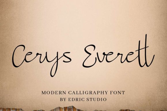 Cerys Everett Font Poster 1