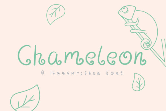 Chameleon Font Poster 1