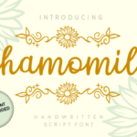 Chamomile Font Poster 1