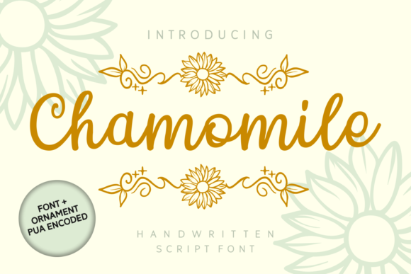 Chamomile Font Poster 1