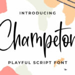 Champeton Font Poster 1