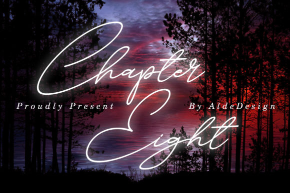 Chapter Eight Font Poster 1