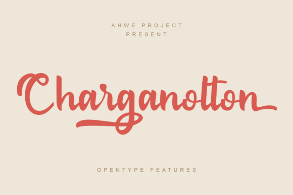 Charganolton Font Poster 1