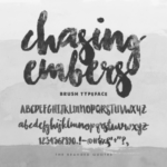 Chasing Embers Font Poster 1