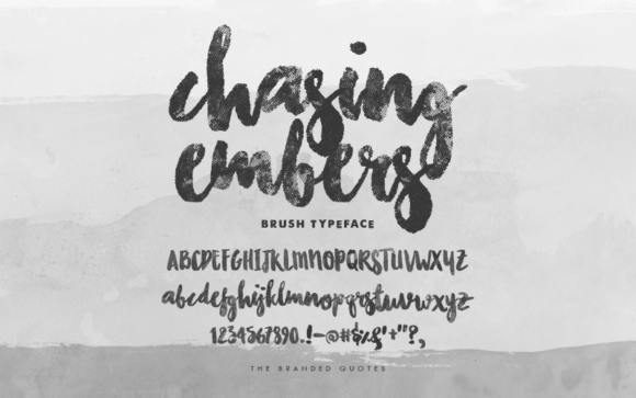 Chasing Embers Font Poster 1