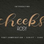 Cheeks Rosy Font Poster 1