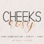 Cheeks Rosy Font Poster 2