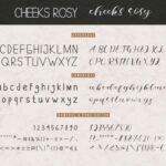 Cheeks Rosy Font Poster 5