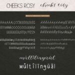 Cheeks Rosy Font Poster 8