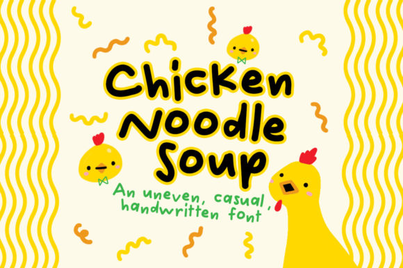 Chicken Noodle Soup Font Poster 1