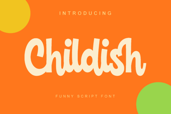 Childish Font Poster 1