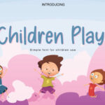 Children Play Font Poster 1