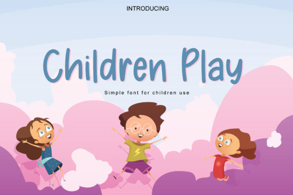 Children Play Font Poster 1