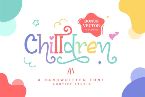 Chilldren Font Poster 1