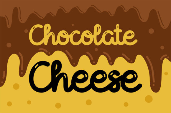 Chocolate Cheese Font Poster 1